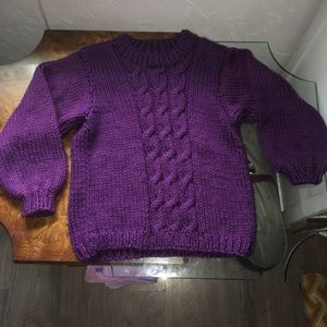 6 FOR $25 Handmade Purple sweater